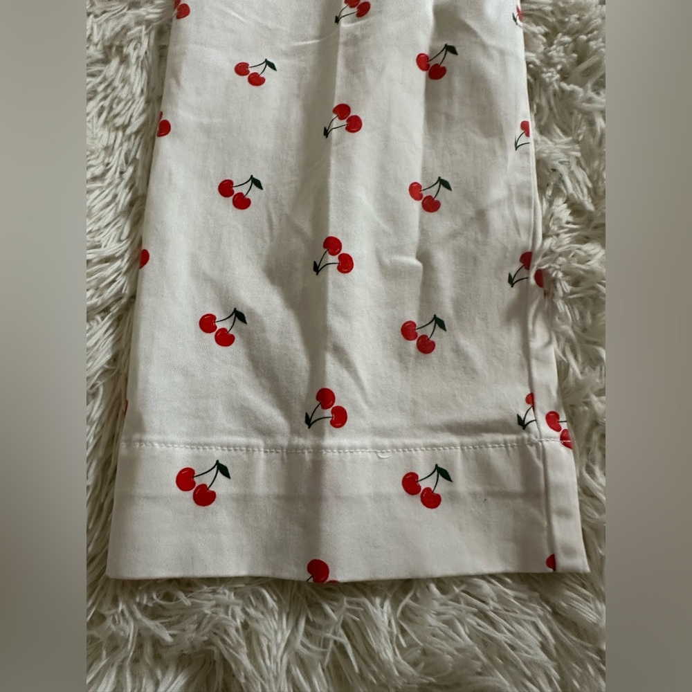 Bagatelle White Pants with Cherry Accents - Picture 3 of 10